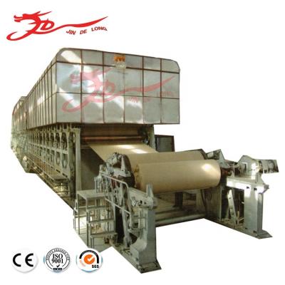 China Factory Kraft Paperboard Recycle Paper Machine Liner Paper Corrugated Paper Making Machinery for sale