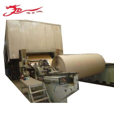 China Factory Corrugated Paper Production Line For Kraft Paper Cardboard Recycle Paper Mill Plant for sale