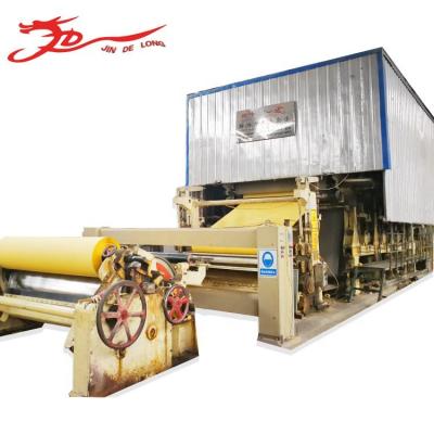 China Paper Product Making Machine Jindelong 1880 Piping Paper Wrapping Paper Corrugated Paper Making Machine Spare Parts for sale