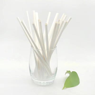 China 8 mm Reusable Biodegradable Bulk Bamboo Bamboo Paper Drinking Straws for sale