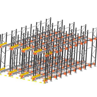 China Global Corrosion Protection Storage Rack Fabricate High End Automatic Glass Radio Shuttle Racking System for sale