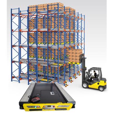 China EBILTECH Corrosion Protection Radio Shuttle Car Remote Control Pallet Shuttle Racking System For Warehouse Storage for sale