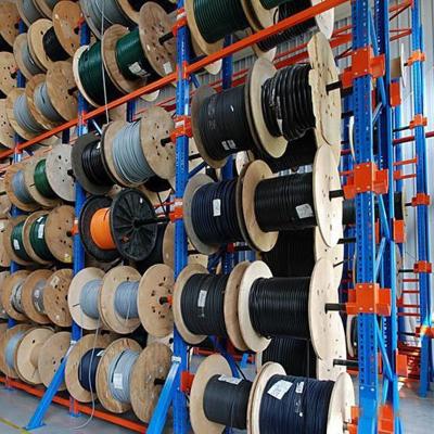 China Corrosion Protection Warehouse Storage Cable Reel Rack Reel Shelves for sale