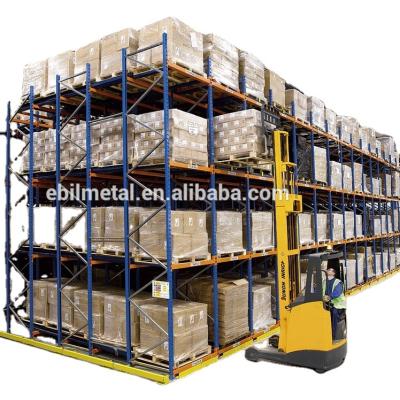 China Corrosion Protection Warehouse Storage Rack Pallet Racking Heavy Duty Push Back Pallet Racking for sale