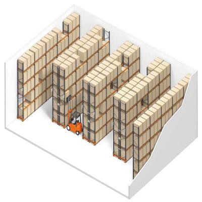 China OEM ODM Aisle Corrosion Protection High Density Very Narrow Rack VNA Rack Heavy Duty Selective Metal Pallet Rack For Warehouse Storage Save Space for sale