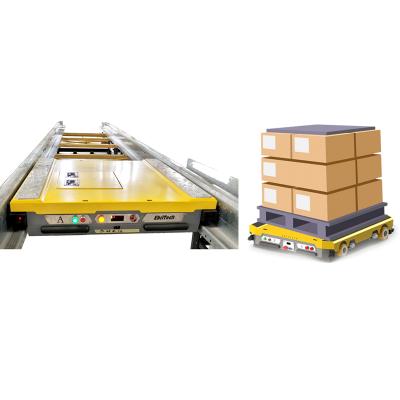 China Automatic Remote Radio Warehouse Rack Shuttle Racks With Shuttle Pallet Runner for sale