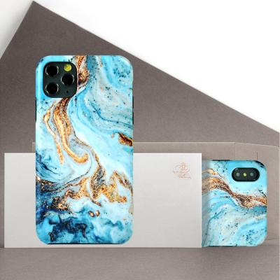 China 2 in 1 caseblanks products hot marble design back case for iphone11 pro max new color sublimation phone cases for sale