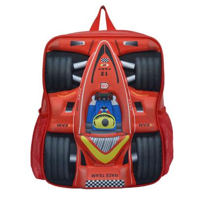 China Fashionable Wholesale China 3D Cartoon Car Shape Waterproof Kids Gifts Primary Children Boys School Backpack Bags for sale