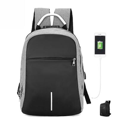 China With new USB backpack with USB filling men's laptop bag password lock management computer bag anti-theft bagpack wholesale for sale