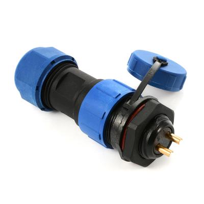 China audio & Video Waterproof Connector ip68 SP13 SP17 SP21 2 Equivalent 3 4 5 7 9 Pin Aviation Connector Threaded Mating Connectors for sale