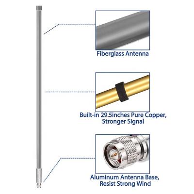 China Fiberglass Lora Antenna Outdoor 10dBi For LoRa Gateway Antenna Omni Fiberglass Antenna WiFi N Tyle Directional Male Glass Mount Antennas 915MHz for sale