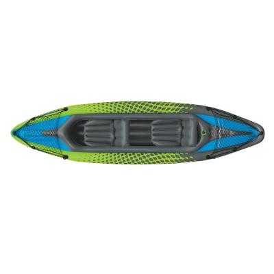 China Convenient PATTONLEX PVC Kayak Set with Aluminum Oars and High Output Air Pump 2 Person Inflatable Kayak for sale