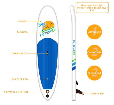 China PATTONLEX Inflatable Protable Wakeboard Paddle Boards Paddle Board for sale