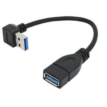 China MP3/MP4 Player Left/Right/Up Angle Extension Cable USB3.0 Male To Female Adapter Attach USB Cable Data Transfer for sale