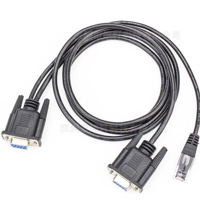 China 3ft / 6ft 9pin DB Female Video Game Player To 9pin DB Female With RJ45 Ethernet Extension Cable U/L Approved for sale