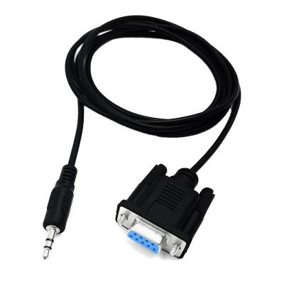 China Custom Routers Length RS232 DB9 Female To TRS 3.5mm Male Plug Serial Cable To Conversion Cable for sale