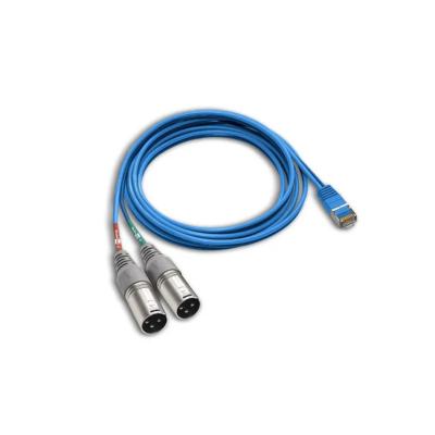 China Car Wholesale Xlr 3 Pin Rj45 Male To Dual Female Xrl Male Adapter Cable Ethernet Converter Cable for sale