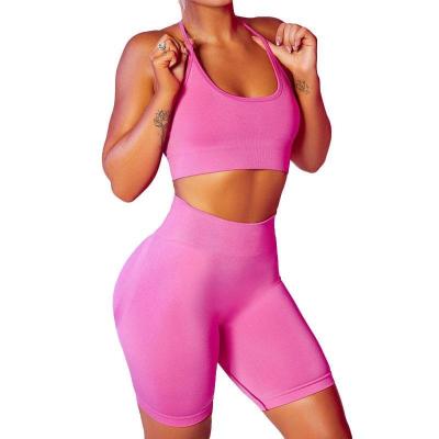 China Breathable Quick Dry Clothing Yoga Fitness Seamless Bra Shorts Hip Lift Long Pants Women Camisole Sports Long Sleeve for sale