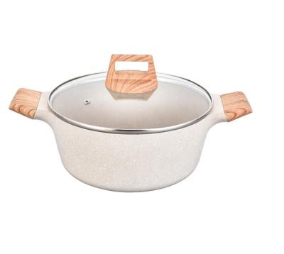 China Sustainable Cookware Stick Cookware Non Sets Non Stick Kitchen Household Utensils Cookware Parts Die Cast Aluminum Cooking Pot for sale