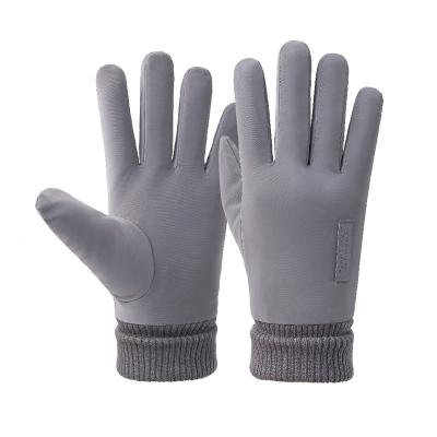 China Twill Cotton Gloves Men Winter Cold Winter Electric Car Ski Thick Warm Windproof Motorcycle for sale