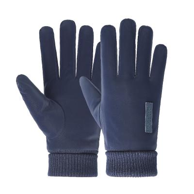 China Twill Men's Winter Cashmere Electric Motorcycle Touch Screen Cotton Warm Windproof Cold Proof Riding Gloves for sale