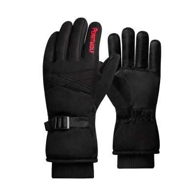 China Jacquard Waterproof Winter Touch Screen Warm Gloves Cycling Cycling Gloves Windproof Skiing Gloves for sale