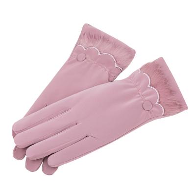 China Relaxation 2021Waterproof And Windproof Skin Feeling Girls Cute Female Winter Glove Cartoon Warm Gloves for sale