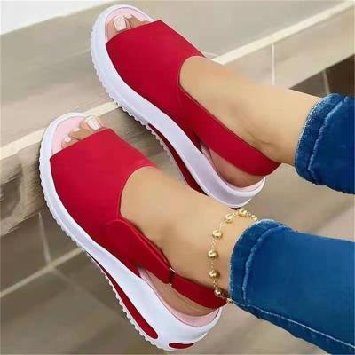 China 2022 New Quick-drying Women's Sandals Comfortable Flat Toe Beach Shoes Woman Footwear Open Sandals for sale