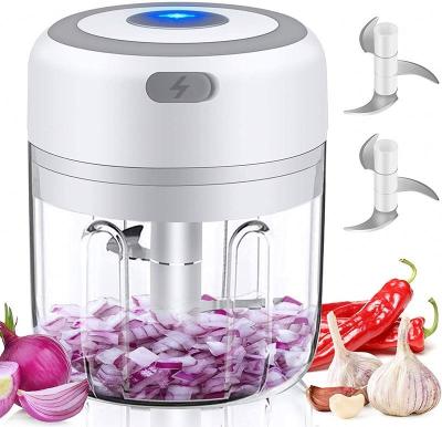 China Portable 100/250ml USB Food Press Meat Grinder Seasoning Grinder Spice Cleaver Mini Viable Electric Garlic Crusher Portable Kitchen Accessories for sale