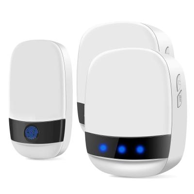 China Modern Wireless Door Bell Chime Radio Waterproof 300m Volume Range4 58 Ring Wireless Doorbell Tones for sale