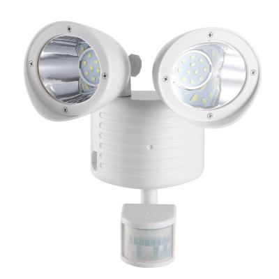 China Outdoor Garden Solar Power Motion Sensor Light Double Head 22 LED Security Floodlight for sale