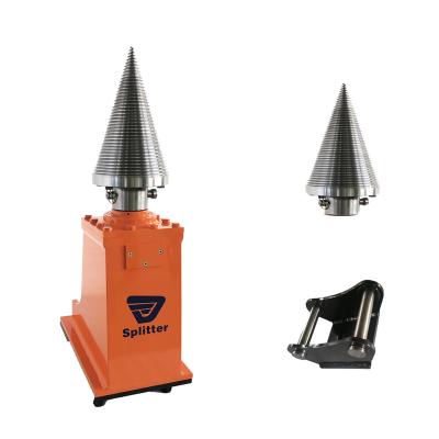 China KINGER Faster and More Efficient Hydraulic Firewood Log Splitter Attachment Cone Log Splitter Log Splitter for sale