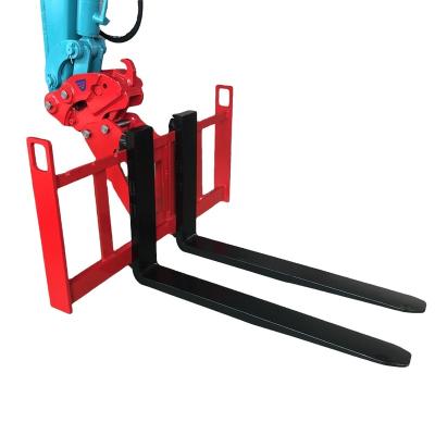 China Home Use KINGER HOT SALE Customized Fork Lift Pallet Forks For Used Mini Excavator for sale