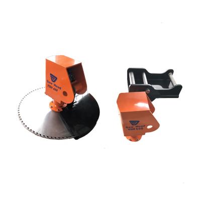 China Cutting Hydraulic Forestry Log Wood Waste KINGER Saw Machinery Excavator Attachments Saw Head Attachment for sale