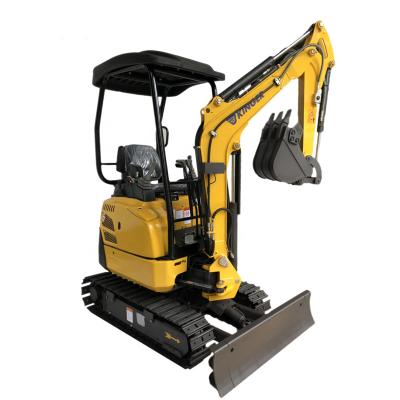 China Cultivate KINGER mini hydraulic garden earth excavator made in china for sale