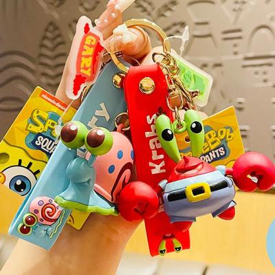 China Cute Kawaii Cartoon Bag Rubber Head Chain Accessories Girl Christmas Pendant Gift for sale