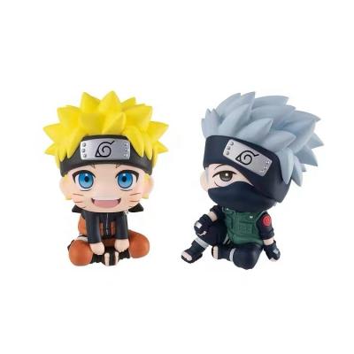 China Cartoon toy 8cm anime Uzumaki action figure Hatake Kakashi action figure posed Q version doll PVC model toys car decoration model for sale