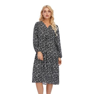 China Black Breathable Graceful Slim Fit Ladies Floral Dresses Long Sheath Women Summer for sale