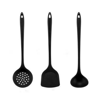 China Viable Wholesale Kitchen Cooking Soup Pouch Silicone Kitchen Utensils Food Grade Silicon Cooking Shovel Set of 3 for sale