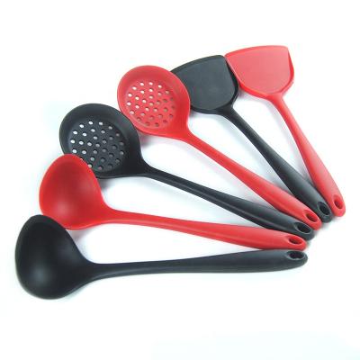 China Viable Kitchen Cooking Tools Silicone Spatula Soup Spoon Household Slag Skimmer Stir Fry Spatula Silicone Kitchen Utensils for sale