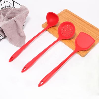 China Sustainable Non-Stick Baking Tools Silicone Kitchen Accessories Food Grade Baking Lengthen Shovel Home Nylon Kitchen Utensils for sale