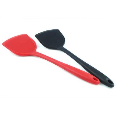 China Viable Utensils Pan Pancake Turners Kitchen Fried Silicone Non-Stick Cookware Fried Eggs Chinese Silicone Turner Spatula for sale