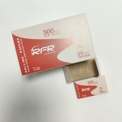 China Hot Sales Paper Super RFR 300 Leaves Roll Custom Smoking Paper Roll Eco-friendly Unbleached Hemp Paper for sale