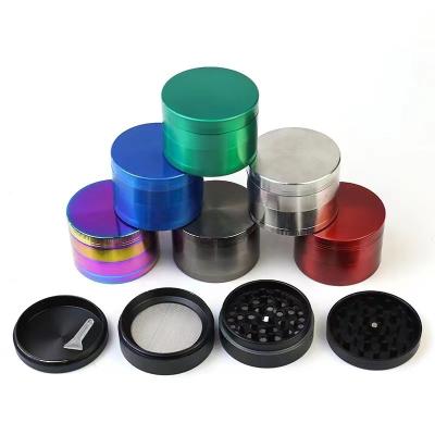 China Eco-friendly Alloy Metal Herb Grinder 4 Layers Magnet With Custom Logo For Smoking for sale