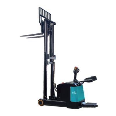 China Building Construction Building Construction Cylinder Reach Lift Forklift Wheel Pallet Rack-On Counter Balance Stacker Truck for sale