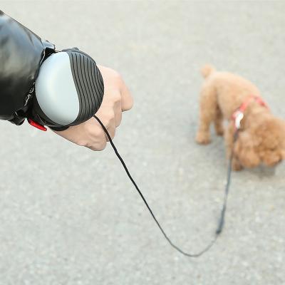 China Padded Retractable Leash Teddy Small Medium Rope Dog Leash Chain Waist Pull Dog Rope Hands Free Leash for sale