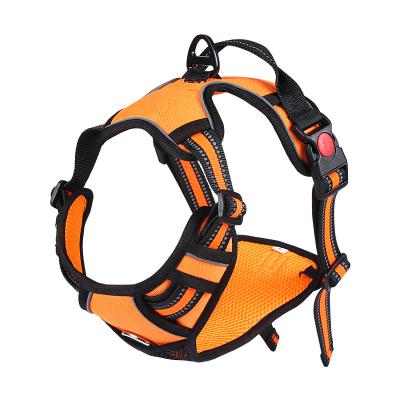 China Thoughtful Manufacturer Wholesale Custom Adjustable Breathable Multi-design Pamper No Pull Dog Harness for sale