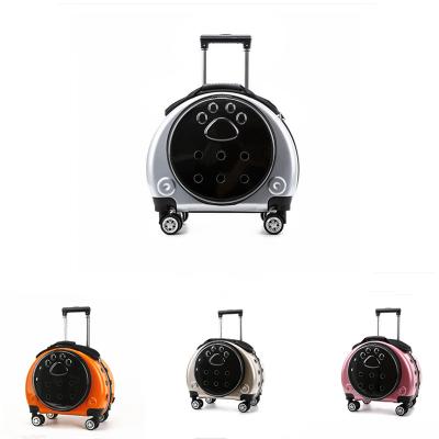 China Viable Wholesale Multi-Function Pet Trolley Crate Factory Pet Backpack Space Dual-Use Pet Carrier for sale