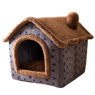 China Wholesale Luxury Removable Cat House Kennel Bed Cat Cover Dog Bed Removable Cover for Large Dogs Cats Room Kennel Cushion Sofa Pet Bed for sale