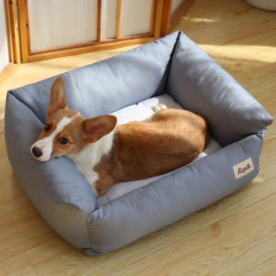 China New Style Breathable Orthopedic Cheap Memory Foam Portable Pet Bed S/M/L Sofa Style Dog Bed for sale